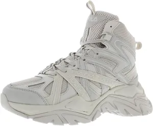 Fila Electrove 2 High Womens Sneaker, Silver Grey/White Sand/Metallic Silver, 8 B (M) US