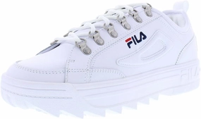 Fila Women's Disruptor Court Shoes White/Silver/Navy 9