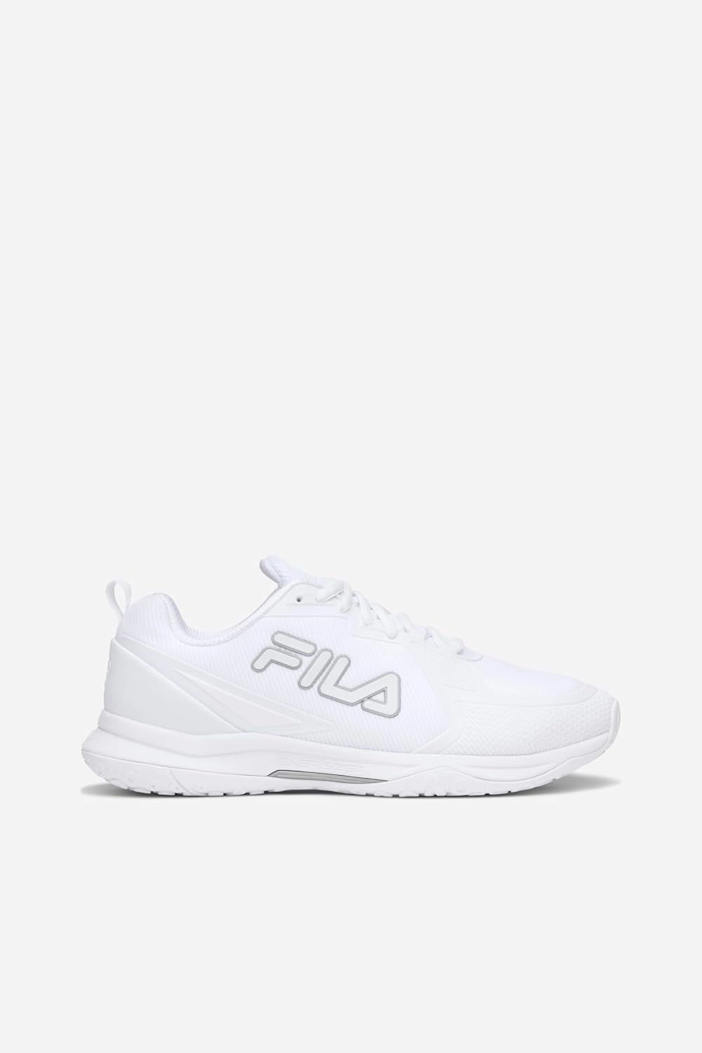 Fila Women's Volley Burst Shoes, White/White/Metallic Silver - 6.5