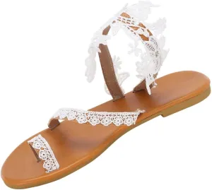 Flip Flops for Women 2025 Boho Rhinestones Flat Sandals Wedding Bride Sandals Casual Summer Beach Shoes