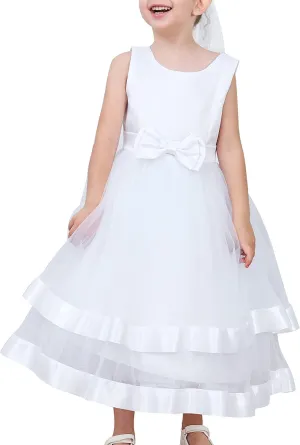 Flower Girl Dress Elegant Party Ball Gowns Vintage Pageant Princess Formal Dress