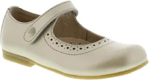 FOOTMATES Emma Patent Leather Mary Jane Girls Party Dress Shoes with Custom-Fit Insoles, Hard Bottom, Slip-Resistant Non-Marking Outsoles - for Toddlers and Little Kids, Ages 1-8