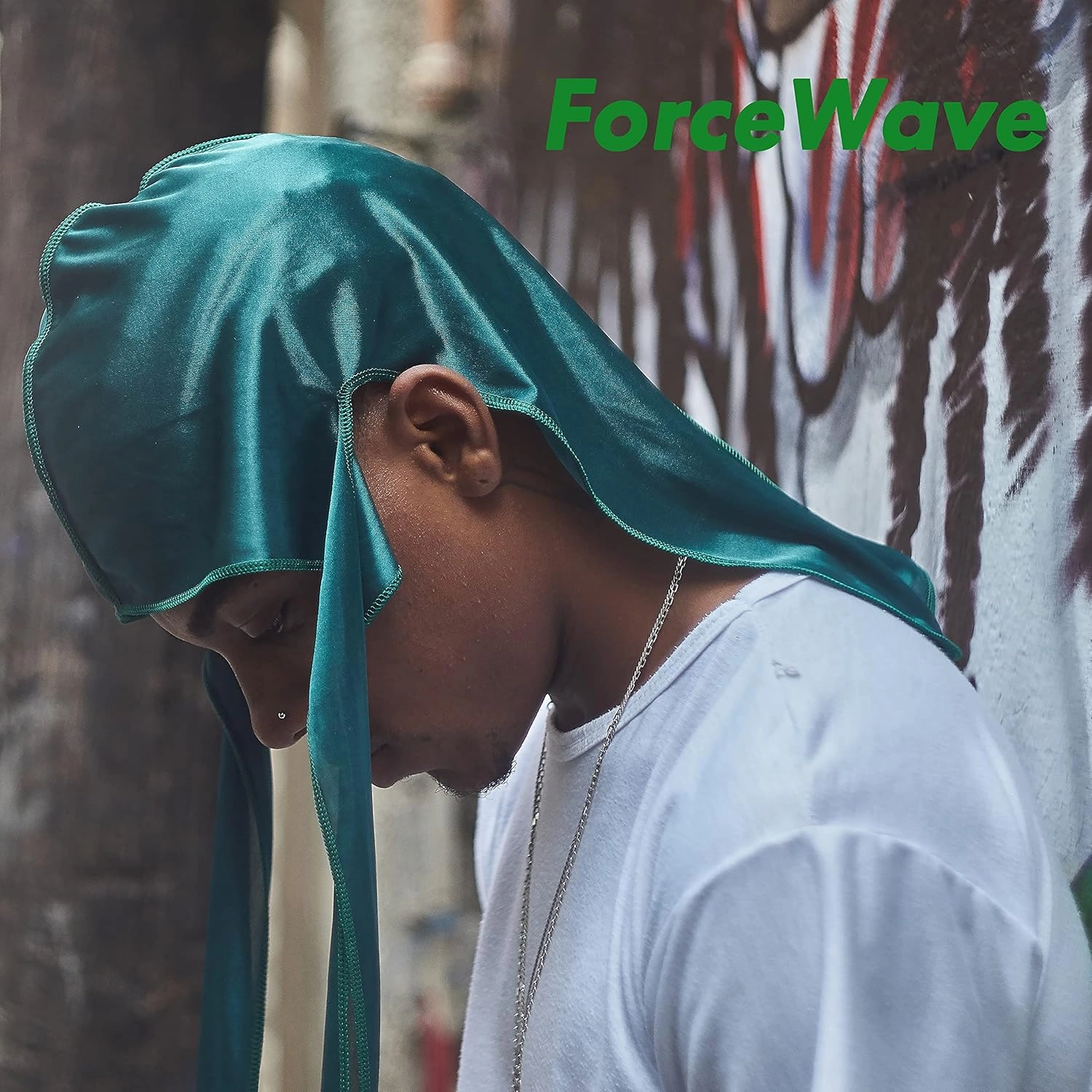 ForceWave 10 Pieces Silky Durags Long Tail for Women Men Satin Durag 360 Wave，Dorag, 10 Pieces