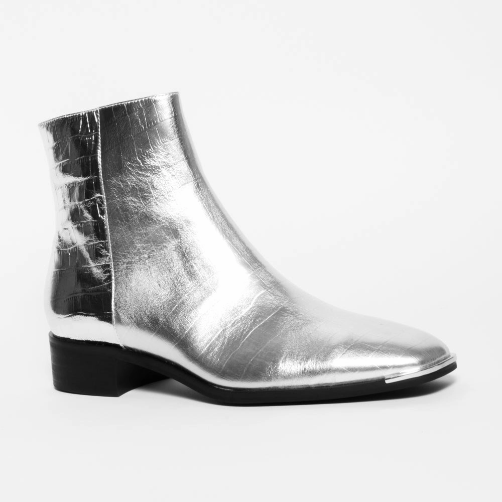 Fordan Silver Croc Print