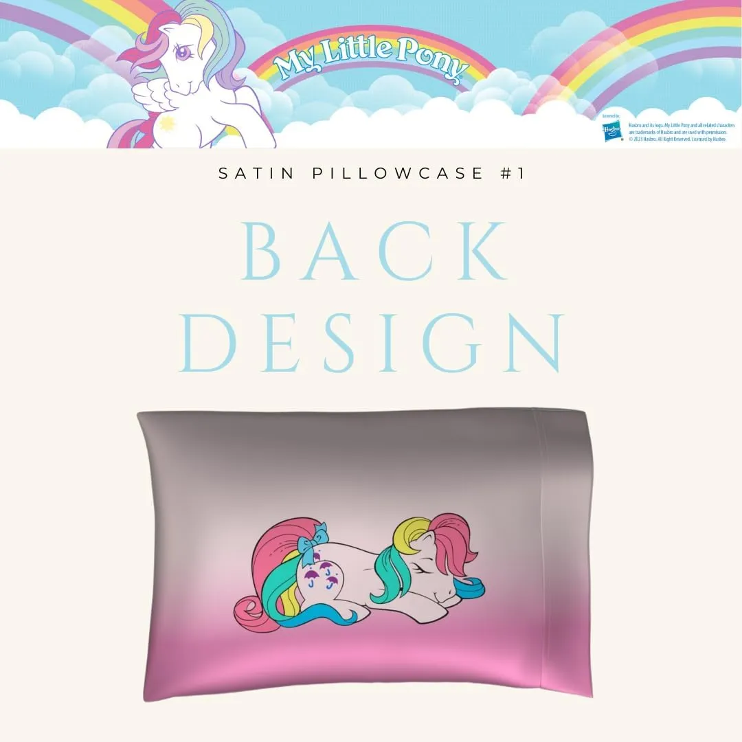 Franco Collectibles My Little Pony Beauty Silky Satin Standard 2 Pack Pillowcase Cover 20x30 for Hair and Skin, (Officially Licensed Product)