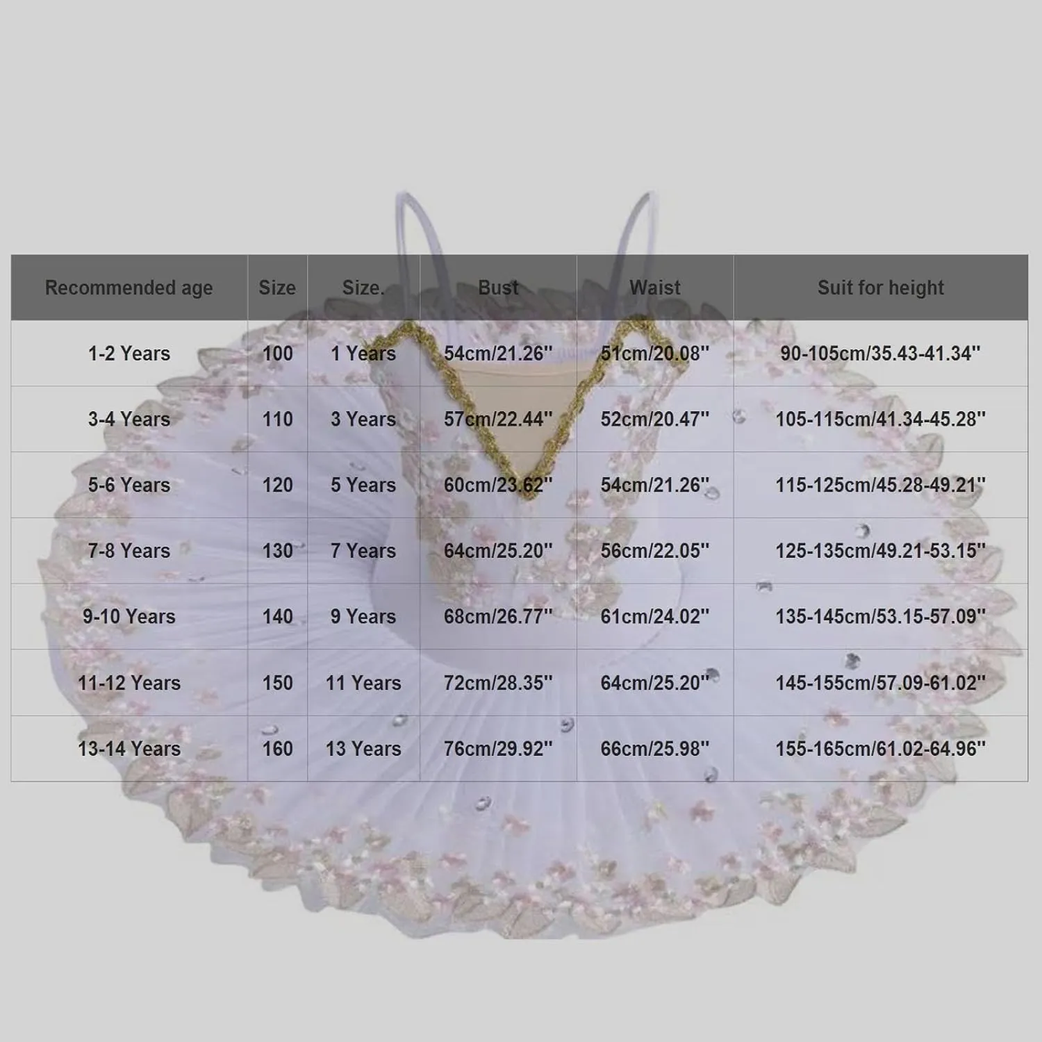 Girls Ballet Skirted Leotards Lace Sequin Tutu Swan Dress Toddler Ballerina Puffy Skirt Dancewear for Kids 1-14 Years