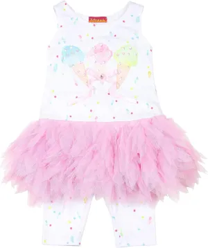 Girls' Ice Cream Social Tunic and Leggings Set, Sizes 12M-4