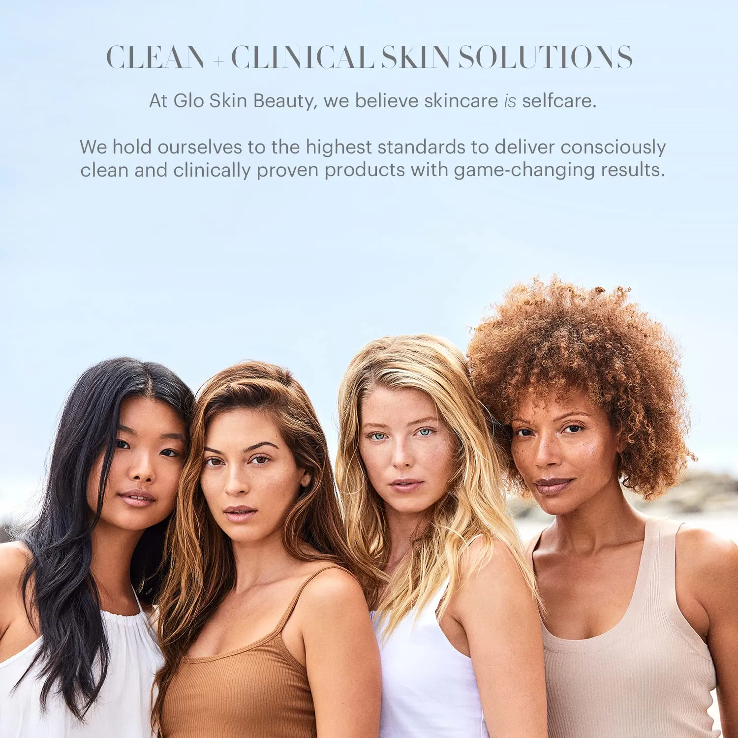 Glo Skin Beauty Eye Shadow Quad | Expertly Matched Shades for A Custom Eye Statement, (Cool Glow)