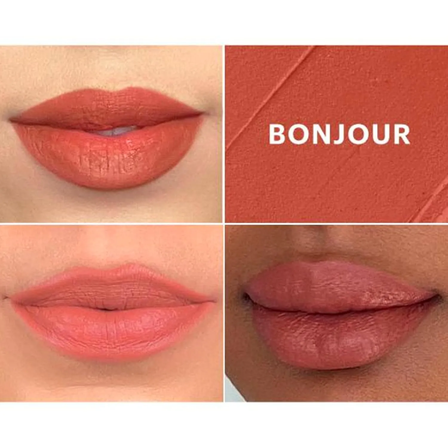 Glo Skin Beauty Suede Matte Lip Crayon (Bonjour) - Longwearing Formula Stays On All Day, With Conditioning Shea Butter   Mango Seed Oil for a Velvety Smooth Finish