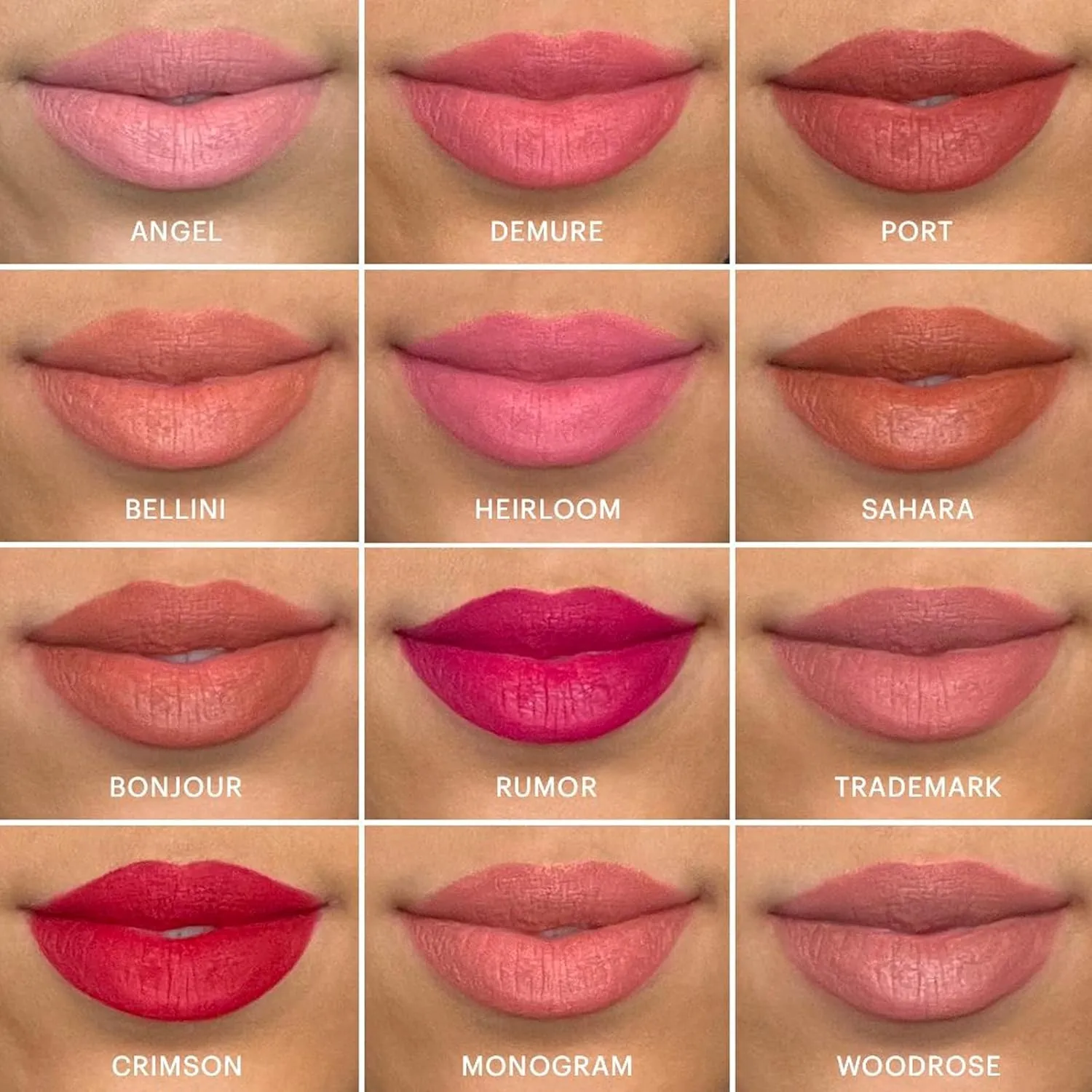 Glo Skin Beauty Suede Matte Lip Crayon (Bonjour) - Longwearing Formula Stays On All Day, With Conditioning Shea Butter   Mango Seed Oil for a Velvety Smooth Finish