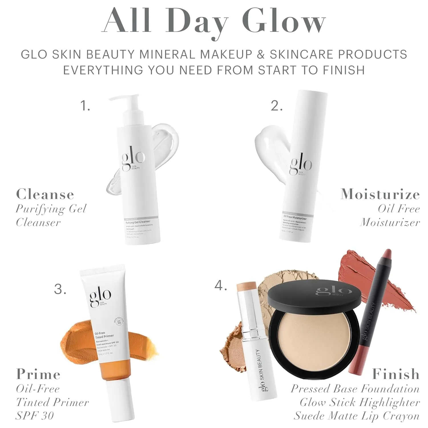 Glo Skin Beauty Suede Matte Lip Crayon (Bonjour) - Longwearing Formula Stays On All Day, With Conditioning Shea Butter   Mango Seed Oil for a Velvety Smooth Finish