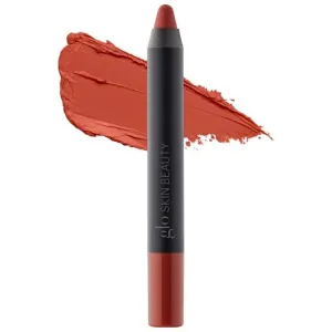 Glo Skin Beauty Suede Matte Lip Crayon (Bonjour) - Longwearing Formula Stays On All Day, With Conditioning Shea Butter   Mango Seed Oil for a Velvety Smooth Finish