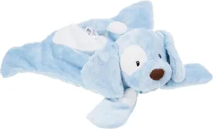 GUND Baby Spunky The Dog Huggybuddy Stuffed Animal with Built-in Baby Blanket, Blue, 15”