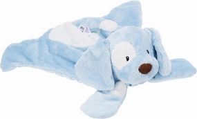GUND Baby Spunky The Dog Huggybuddy Stuffed Animal with Built-in Baby Blanket, Blue, 15”