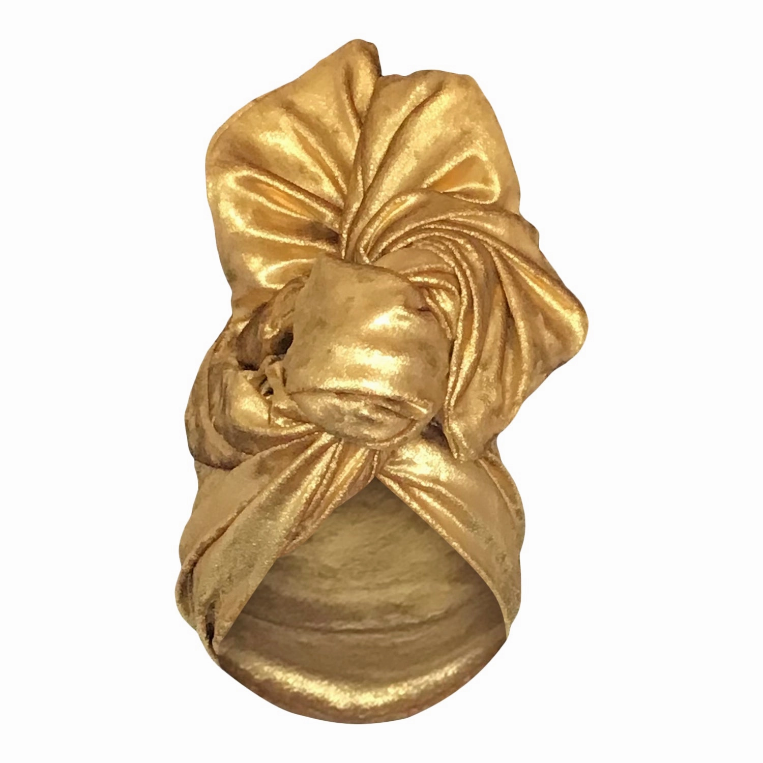 Hammered Gold Metallic Velvet Twisturban®