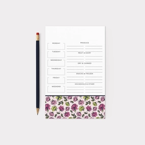 Happy Floral Personalized Notepad