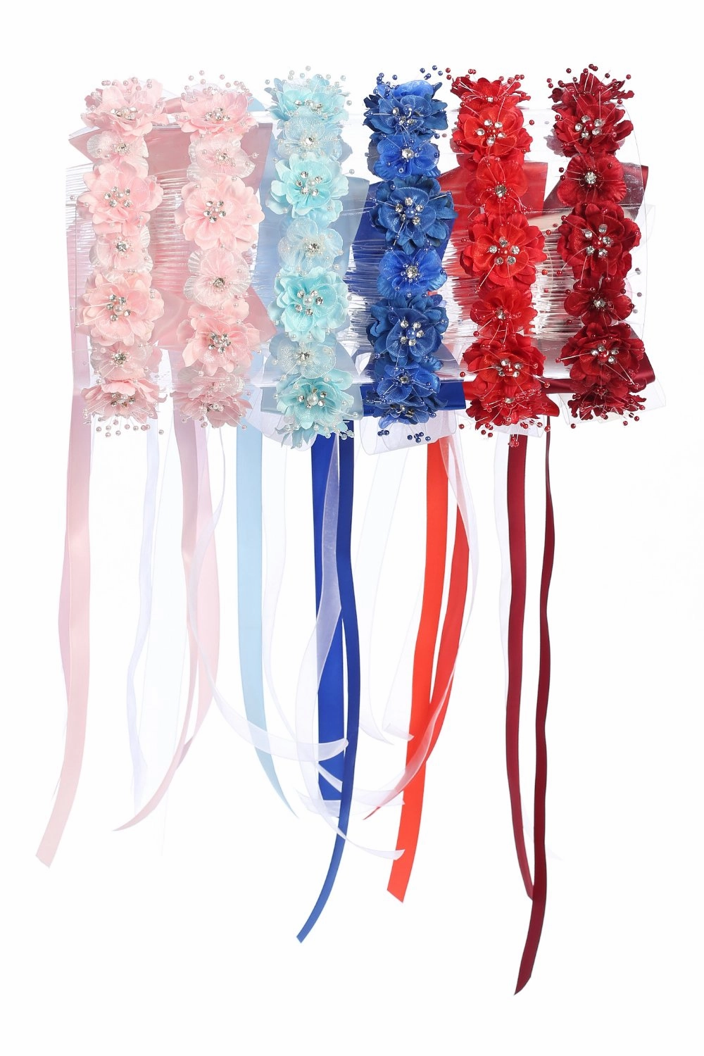 HB008-Flower Crown w Pearl/Gem