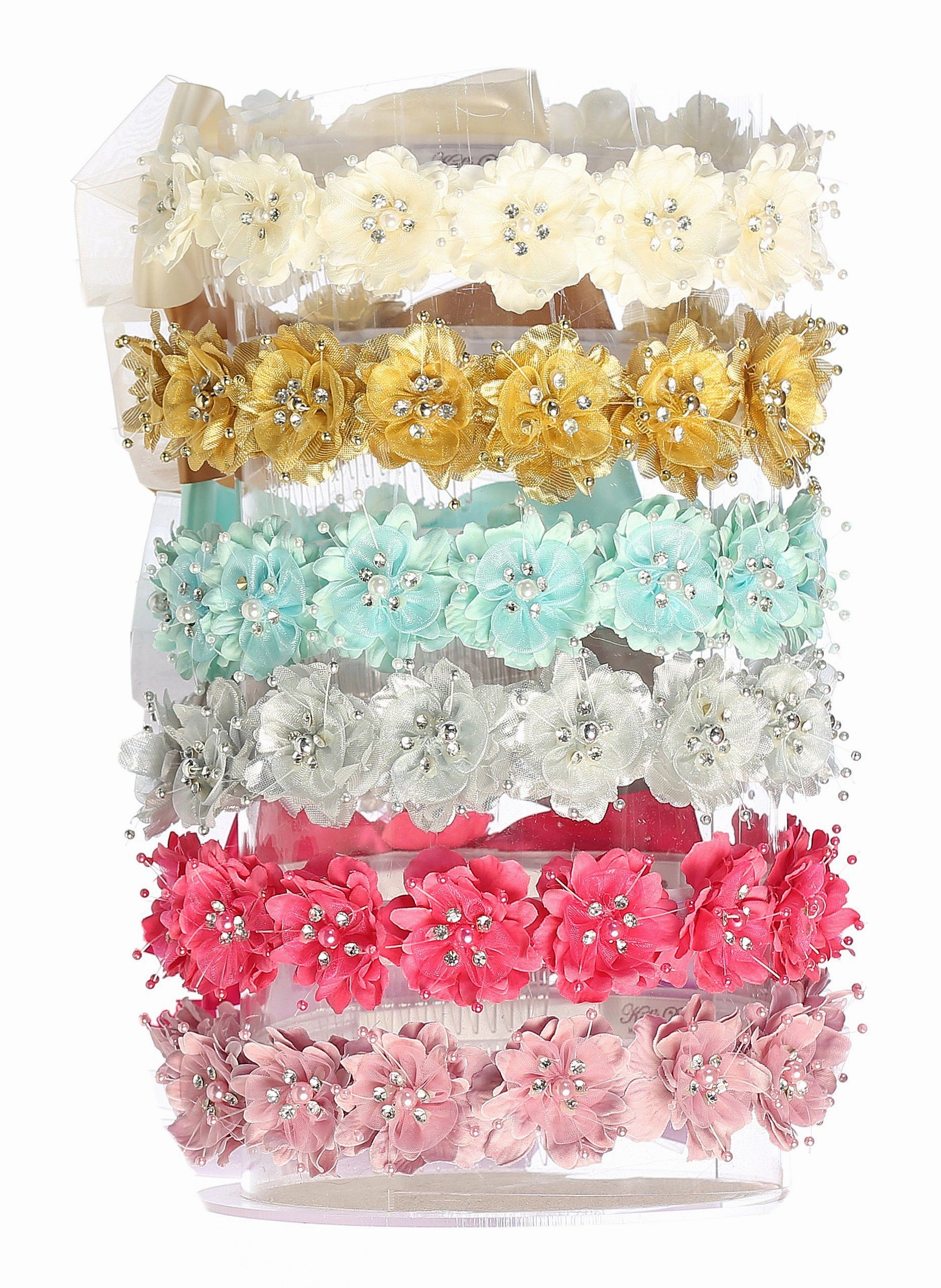 HB008-Flower Crown w Pearl/Gem