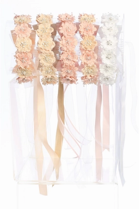 HB008-Flower Crown w Pearl/Gem