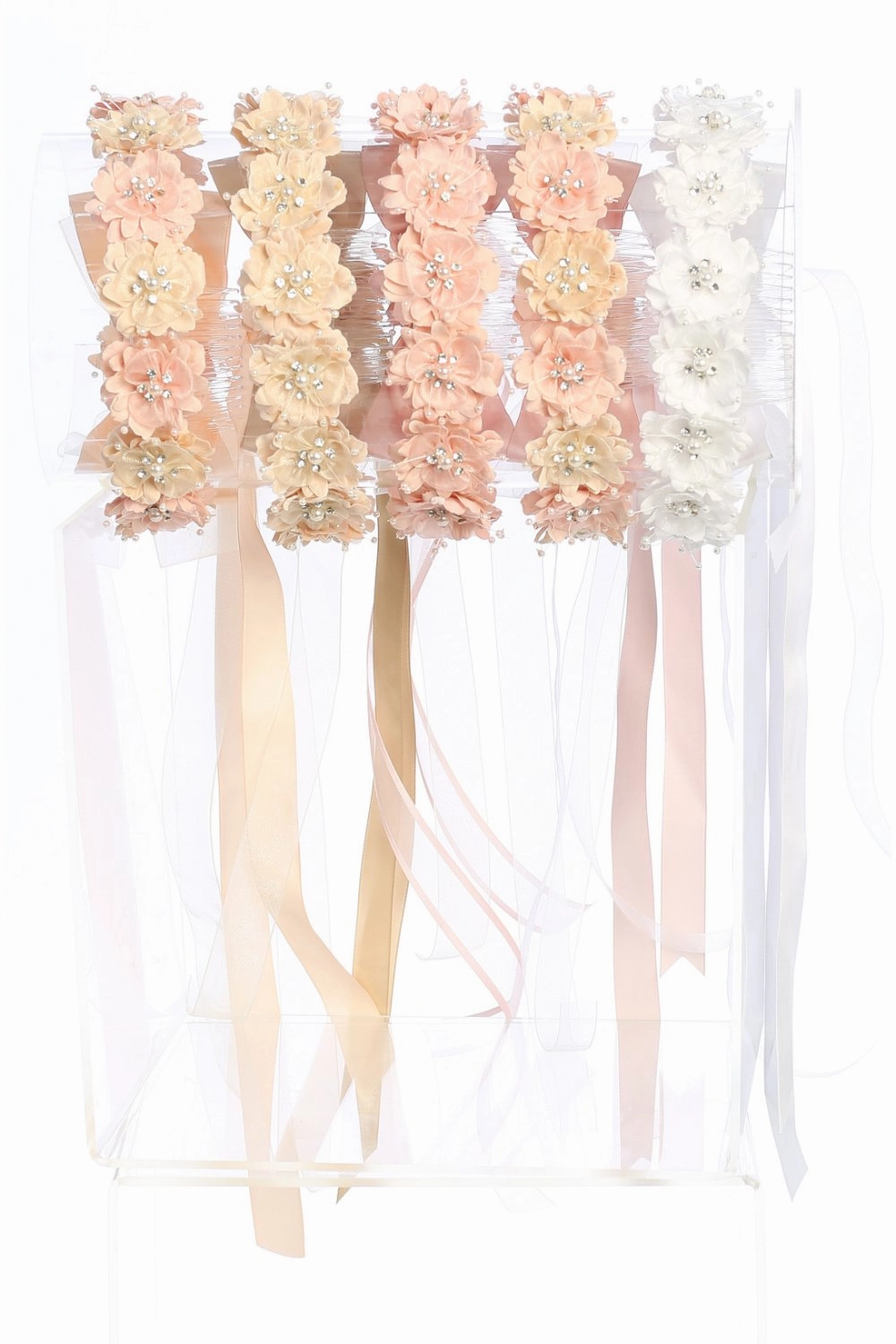 HB008-Flower Crown w Pearl/Gem