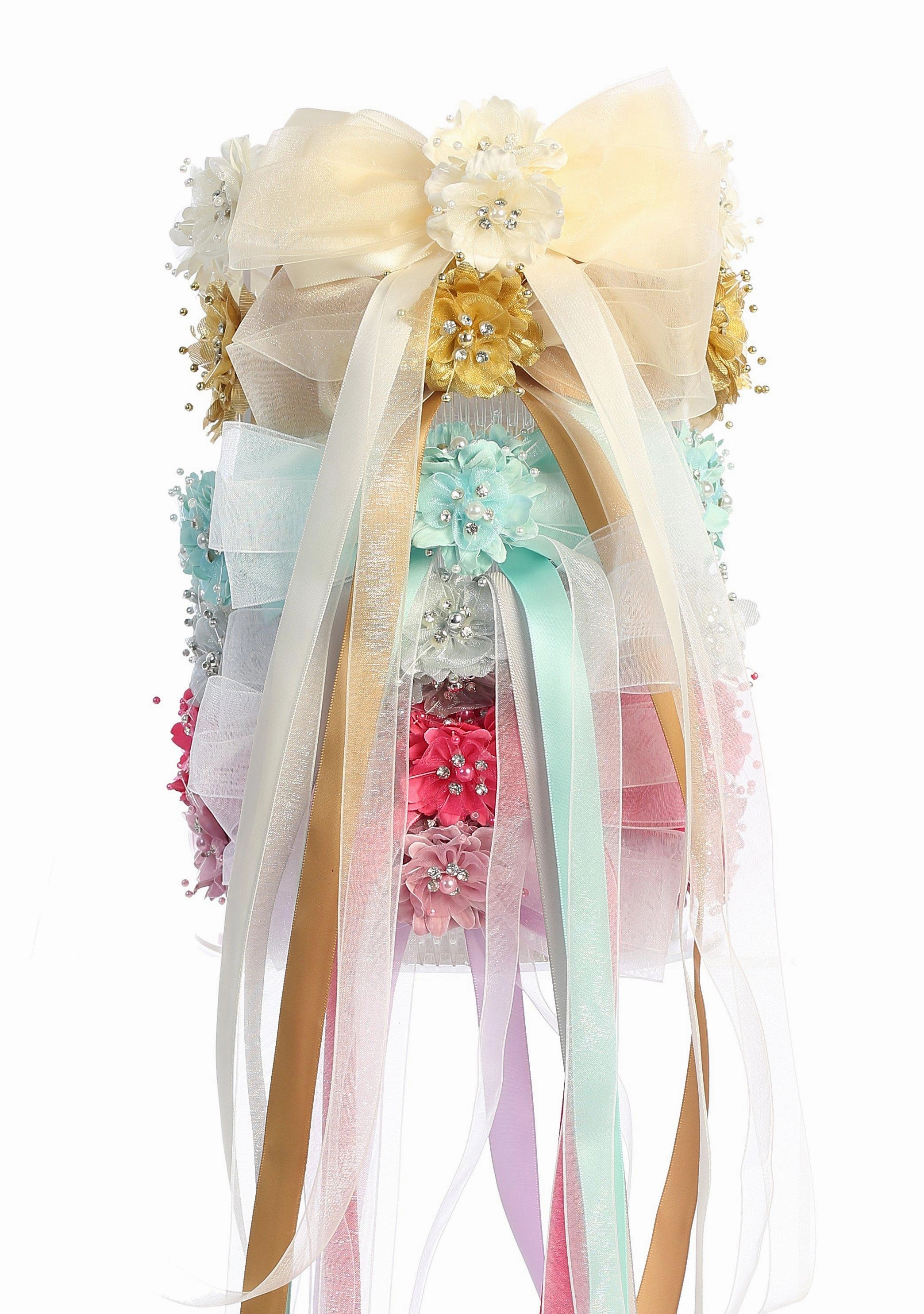 HB008-Flower Crown w Pearl/Gem