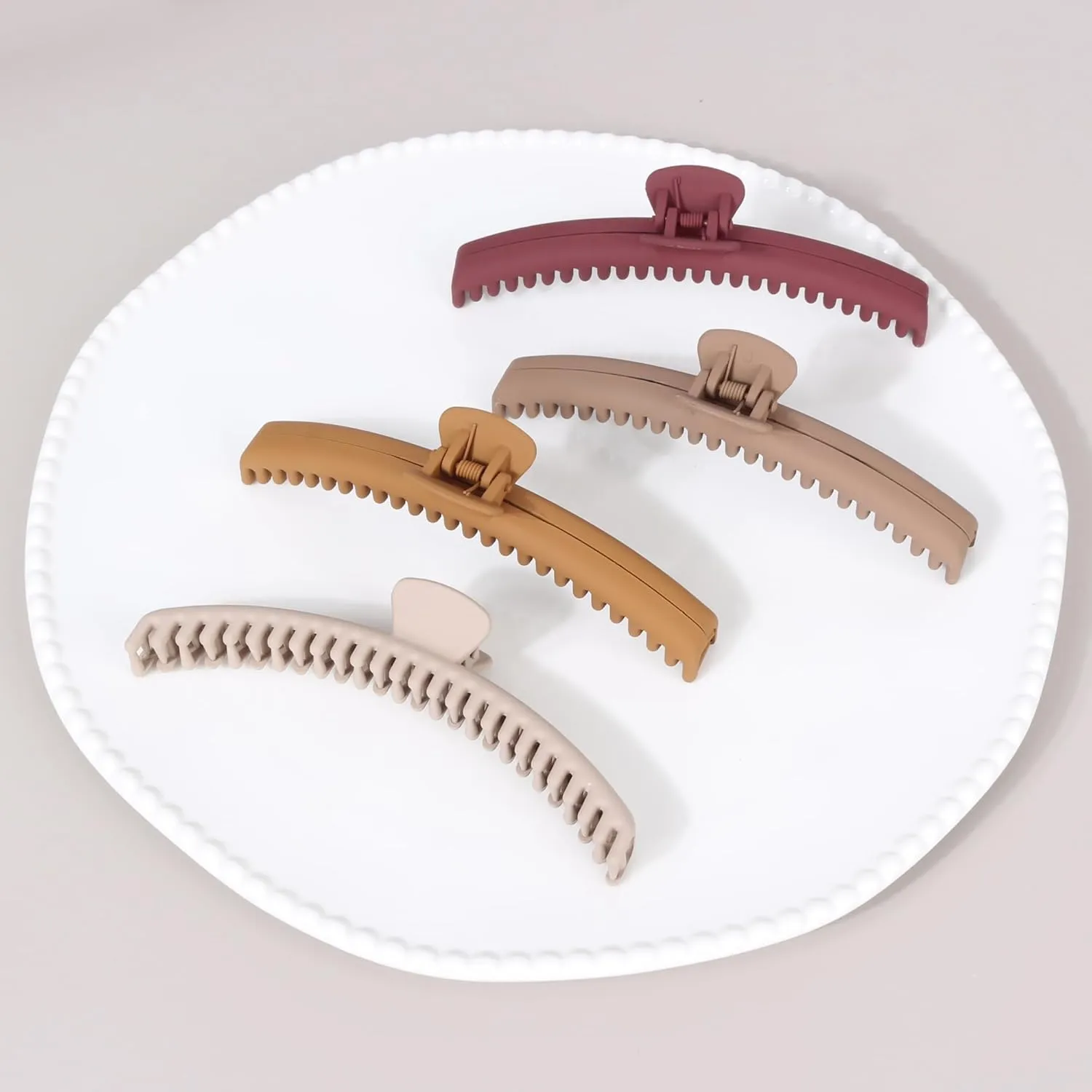Hold Everything Hair Claw Clip for Thick and Thin Hair Big Hair Barrettes for Women and Girls Straight Wavy and Curly Hair Strong Hold Claw Clip With 52 teeth Banana Clips (new 7-Color)