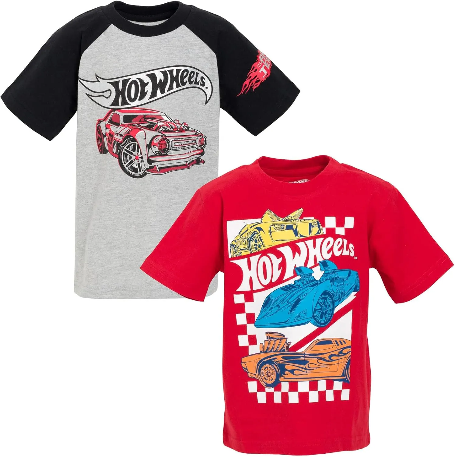 Hot Wheels 2 Pack Graphic T-Shirts Toddler to Little Kid
