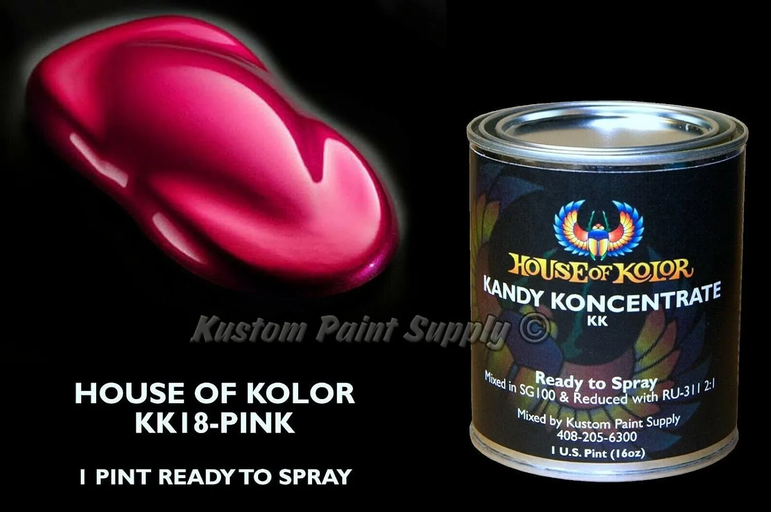 House of Kolor Pink Kandy KK18 1 Pint Can Ready To Spray