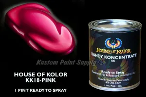 House of Kolor Pink Kandy KK18 1 Pint Can Ready To Spray