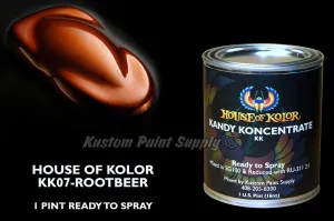 House of Kolor Root Beer Kandy KK07 1 Pint Can Ready To Spray