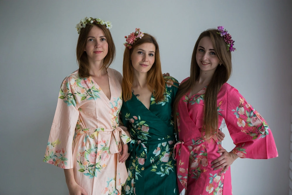Hunter Green, Blush and Fuchsia Wedding Color Palette
