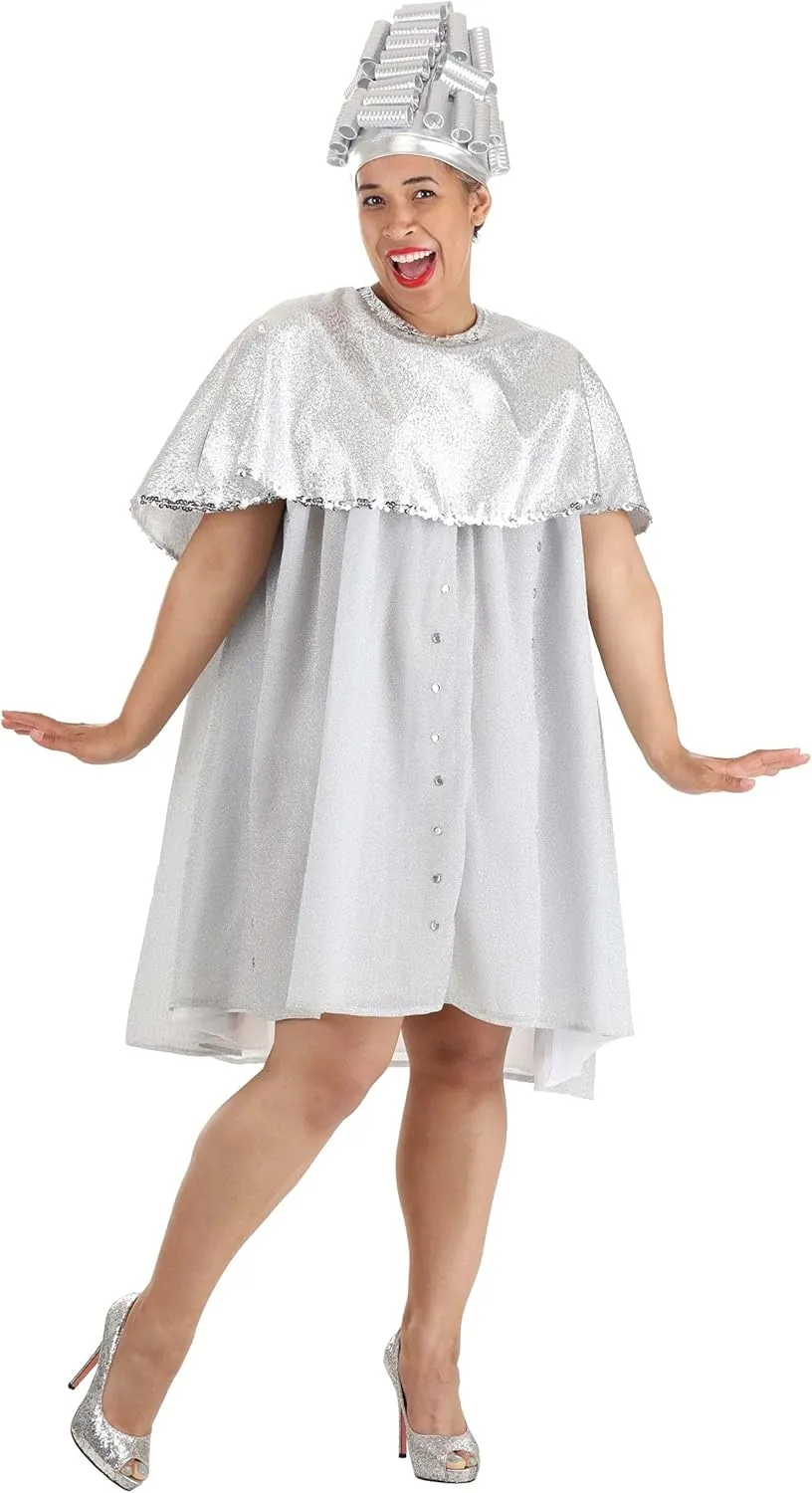 Iconic Grease Beauty School Dropout Women's Costume with Silver Cape & Foam Hat | Step Back in Time