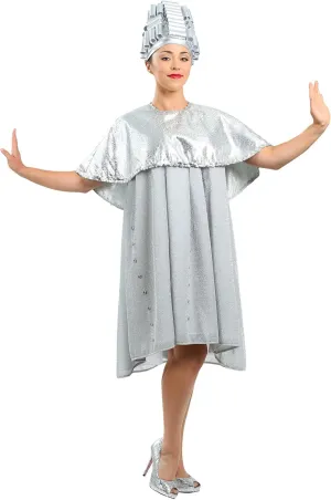 Iconic Grease Beauty School Dropout Women's Costume with Silver Cape & Foam Hat | Step Back in Time