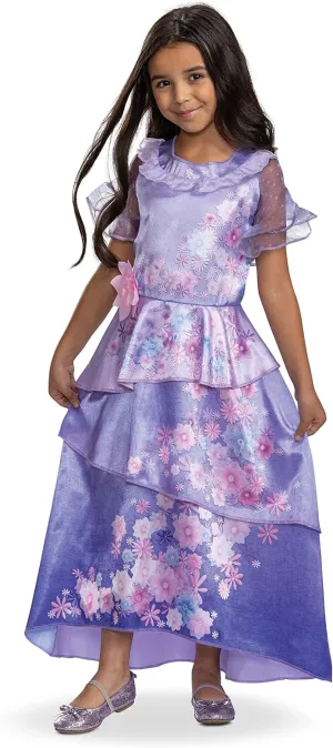 Isabella Encanto Costume, Official Disney Isabella Encanto Halloween Costume Dress for Girls