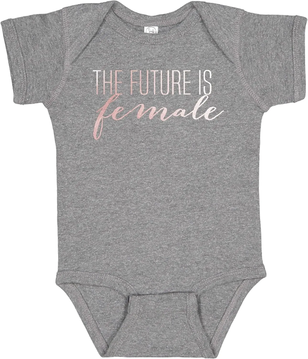 It's Your Day Clothing Rose Gold The Future Is Female Baby Bodysuit - Feminist Girl Aunt Baby Clothes