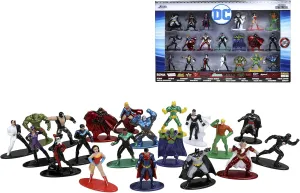 JADA Toys DC Comics 1.65" Die-cast Metal Collectible Figures 20-Pack Wave 3, Toys for Kids and Adults, Silver