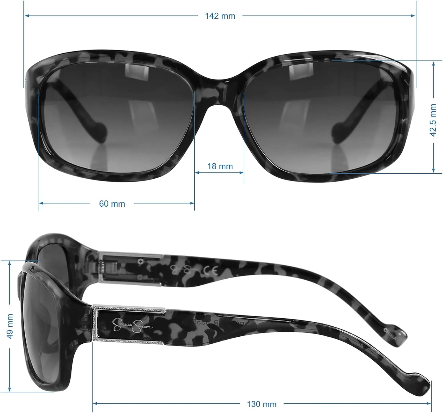 Jessica Simpson Women's Sunglasses with UV400 Protection