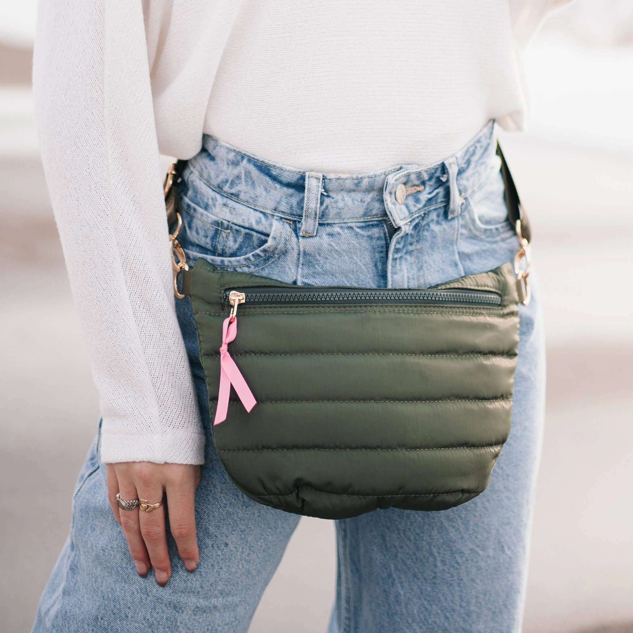 Jolie Puffer Belt Bag NEW COLORS!: Emerald