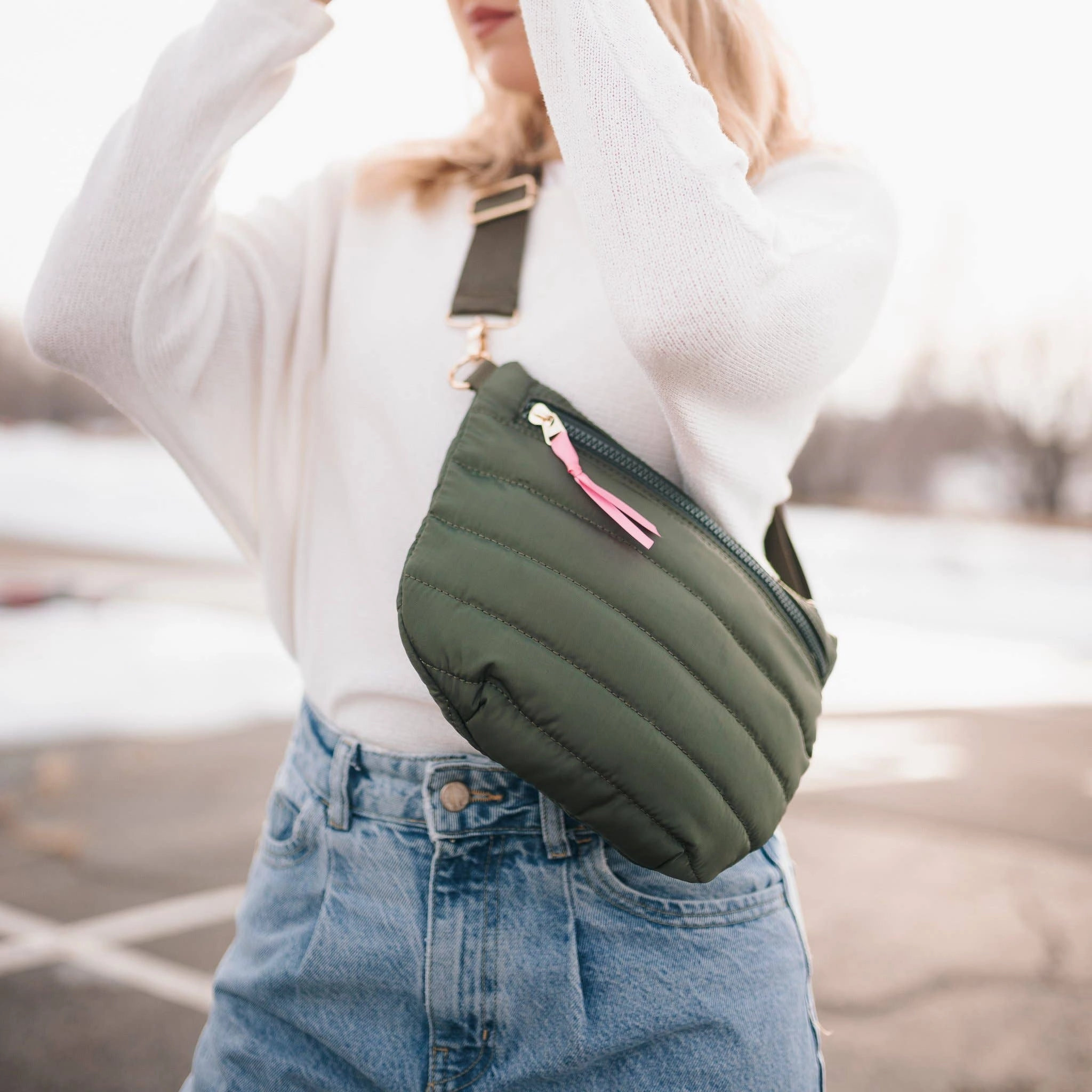 Jolie Puffer Belt Bag NEW COLORS!: Emerald