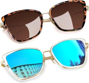 Joopin Oversized Cateye Sunglasses for Women Fashion Cat Eye Sun Glasses UV Protection Ladies Shades Sunnies