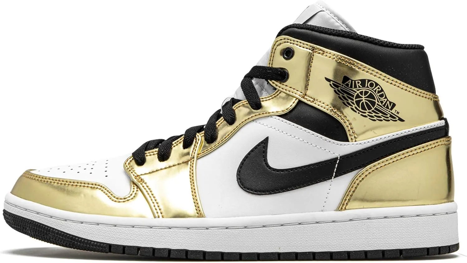 Jordan Air 1 Mid Se Metallic Gold/Black-White Mens Dc1419 700 - Size 12