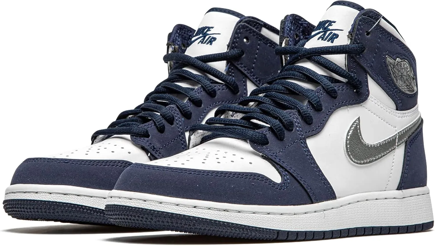Jordan Air 1 Retro High Co.Jp Gs Midnight Navy Youth 575441 141 - Size