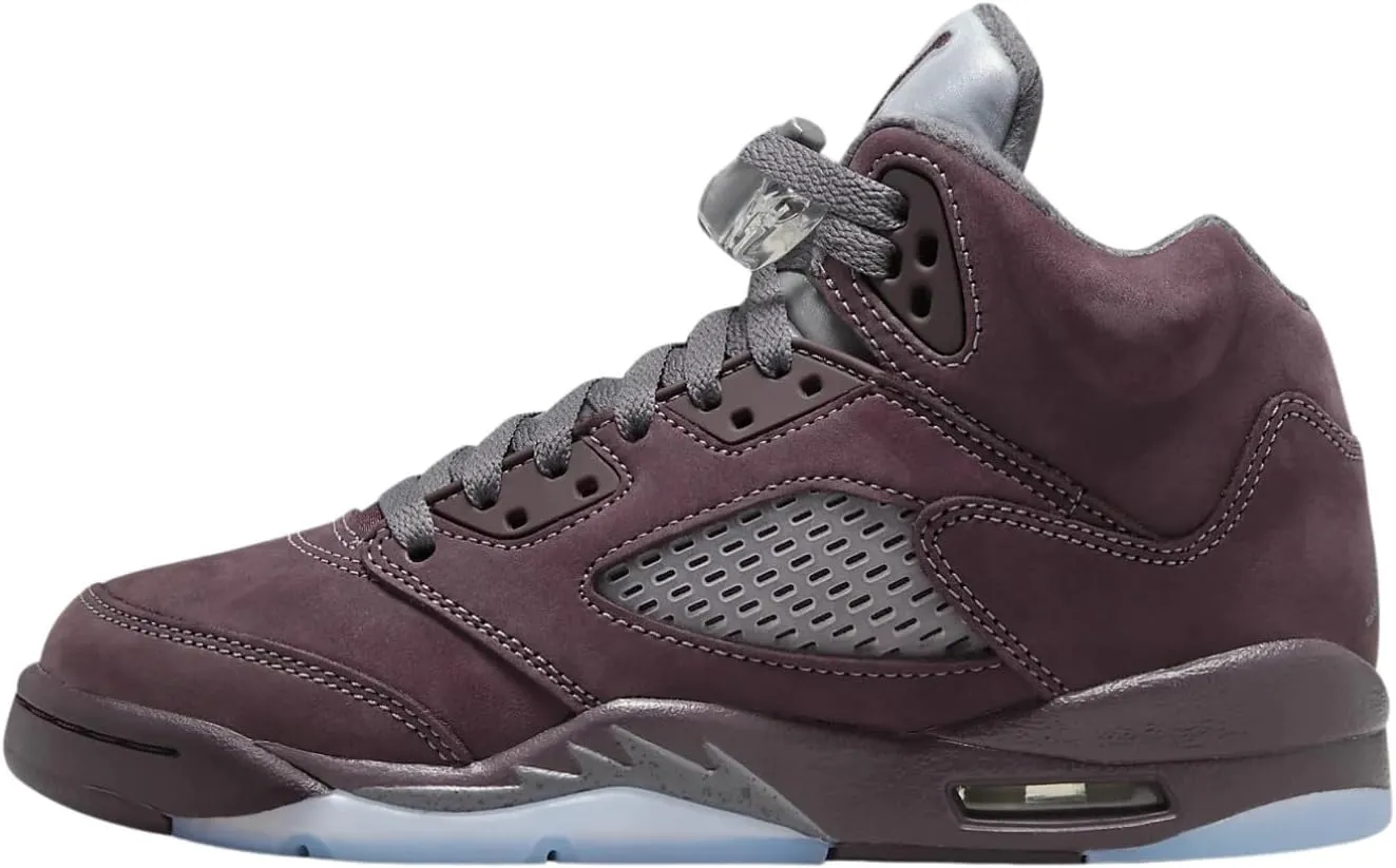Jordan Boy's Air 5 Retro SE (Big Kid) Deep Burgundy/Light Graphite/Metallic Silver 4.5 Big Kid M