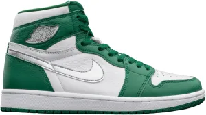 Jordan Men's Air 1 Retro High OG , Gorge Green/Metallic Silver-wh, 12
