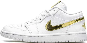 Jordan WMNS Air 1 Low Se White Metallic Gold Womens Cz4776 100 - Size
