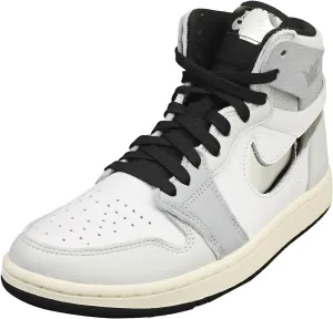 Jordan Women's 1 Zoom Air CMFT 2 "CWC White/Metallic Silver (FJ4652 100) - 10.5