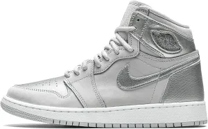 Jordan Youth Air 1 High OG GS 575441 029 Co.JP - Metallic Silver - Size 7Y