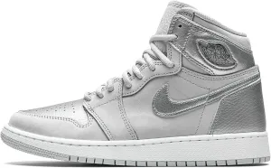 Jordan Youth Air Jordan 1 High OG GS 575441 029 Co.JP - Metallic Silver - Size 5Y