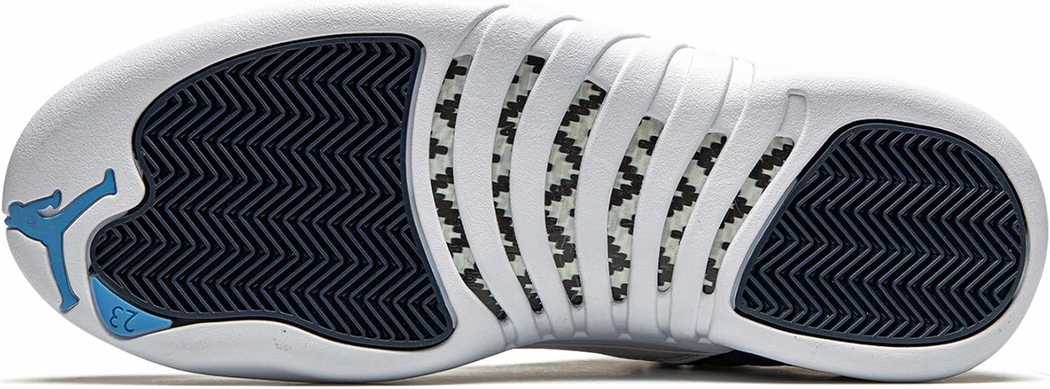 Jordan Air 12 Retro Men's Shoes White/French Blue/Metallic Silver/Varsity Red 130690-113