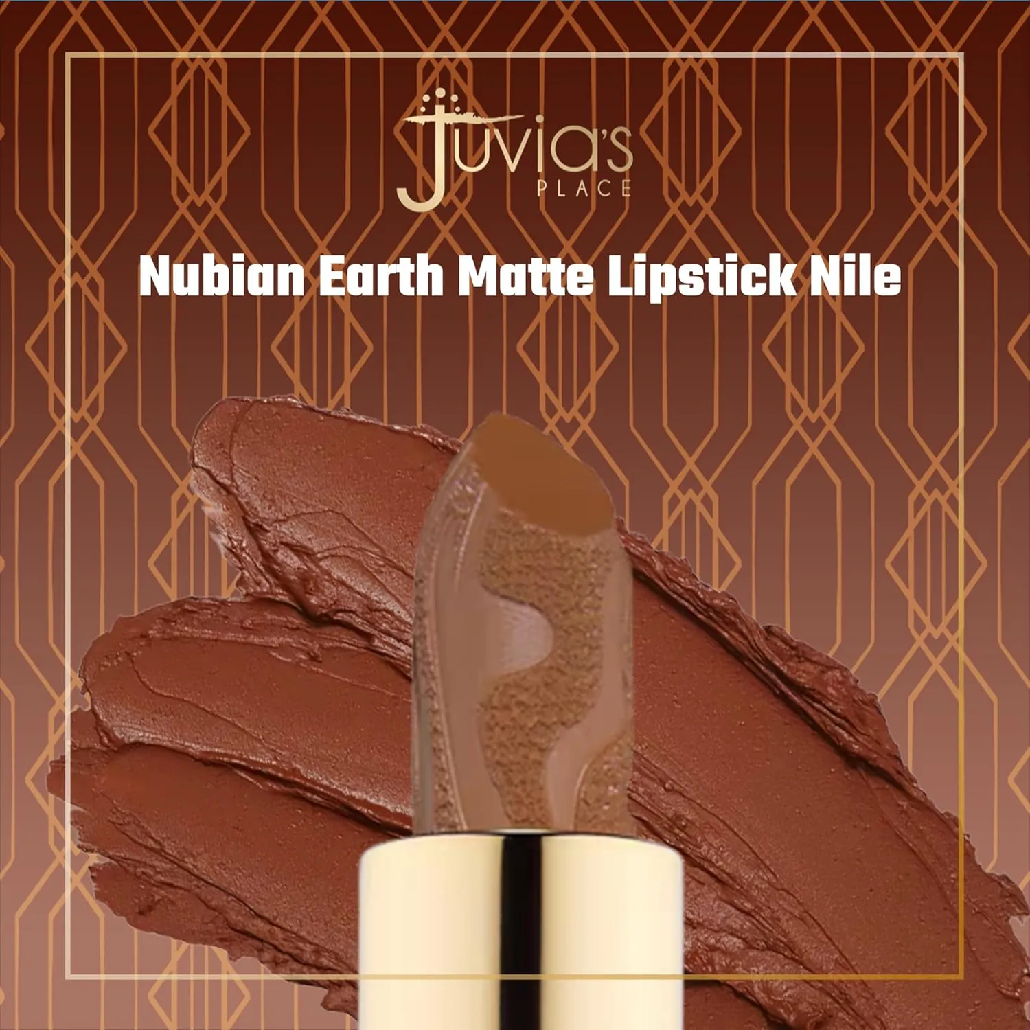 Juvia's Place Nubian Earth Matte Lipstick Nile - Hydrating, Long-lasting, Richly Pigmented Lip Makeup, Creamy Lipstick with Matte Finish, Beauty & Lip Care Product